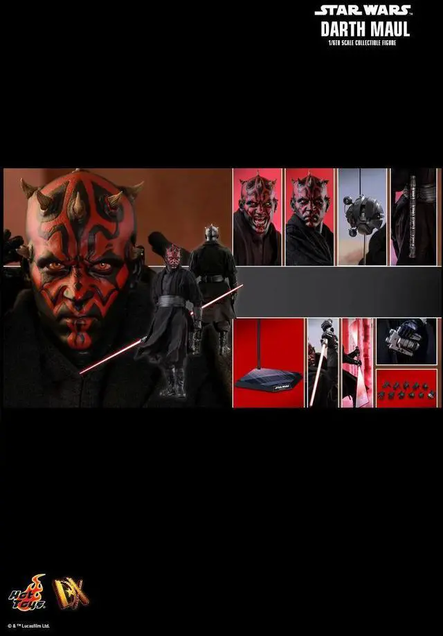 Alt view image 2 of 5 - Figure Hot Toys DX16 - Star Wars 1 : The Phantom Menace - Darth Maul Standard Version