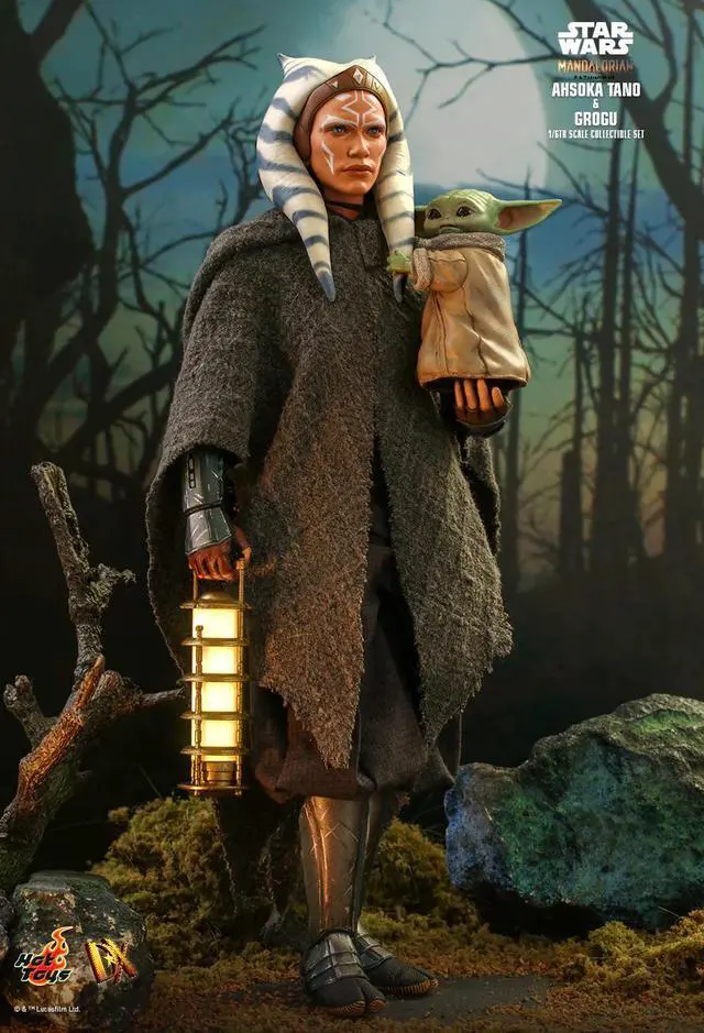 Alt view image 3 of 5 - Figure Hot Toys DX21 - Star Wars : The Mandalorian - Ahsoka Tano & Grogu