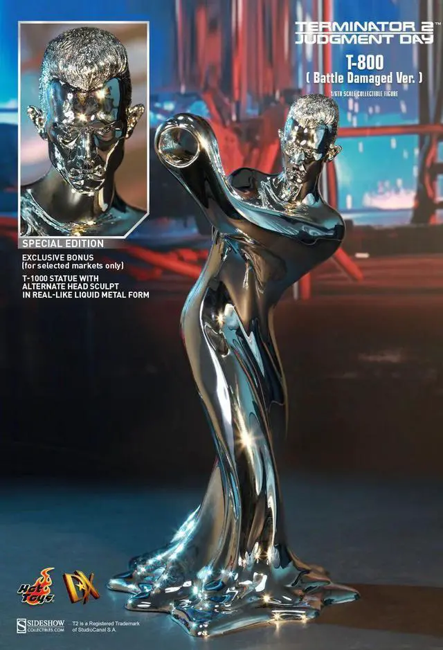 Alt view image 5 of 5 - Figure Hot Toys DX13 - Terminator 2 : Judgment Day - T800 Battle Damaged Version Deluxe Version