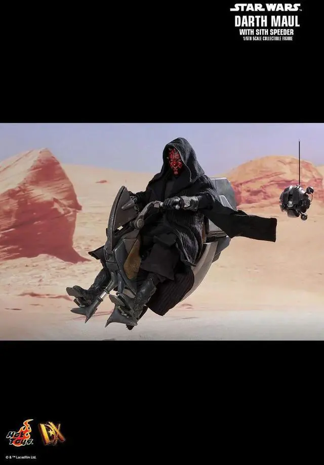 Alt view image 5 of 5 - Figure Hot Toys DX17 - Star Wars 1 : The Phantom Menace - Darth Maul With Sith Speeder Standard Version
