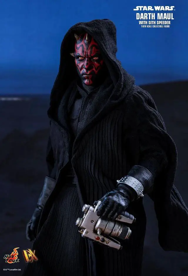 Alt view image 4 of 5 - Figure Hot Toys DX17 - Star Wars 1 : The Phantom Menace - Darth Maul With Sith Speeder Standard Version