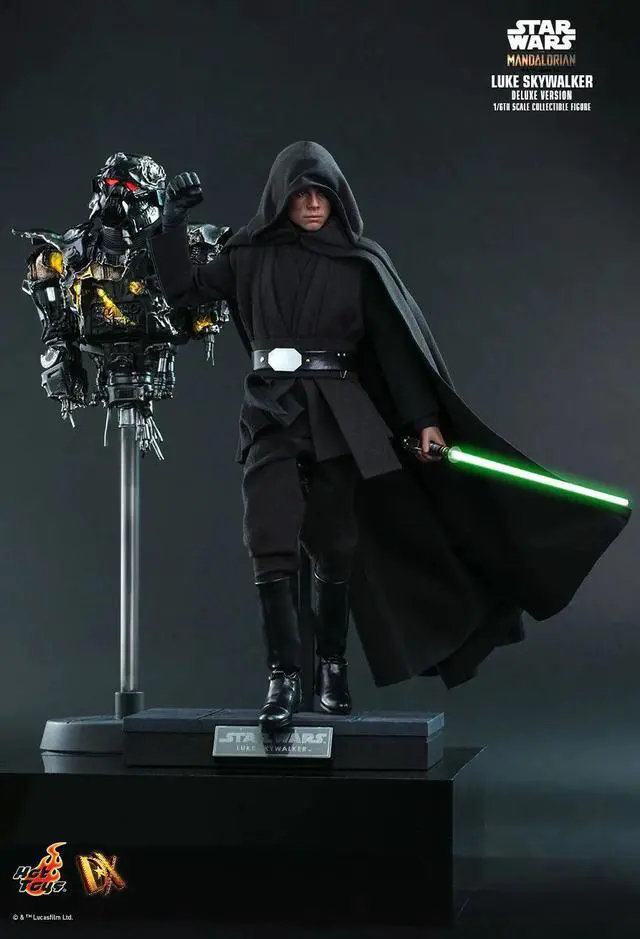 Alt view image 3 of 5 - Figure Hot Toys DX23D - Star Wars : The Mandalorian - Luke Skywalker Deluxe Version