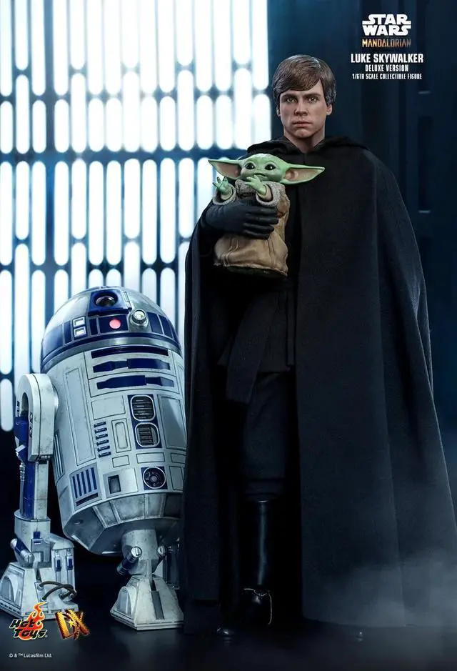 Alt view image 4 of 5 - Figure Hot Toys DX23D - Star Wars : The Mandalorian - Luke Skywalker Deluxe Version