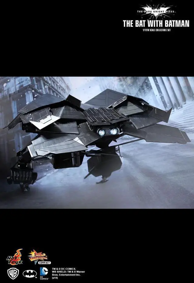 Alt view image 5 of 5 - Figure Hot Toys MMSC001 - DC Comics - The Dark Knight Rises - The Bat With Batman