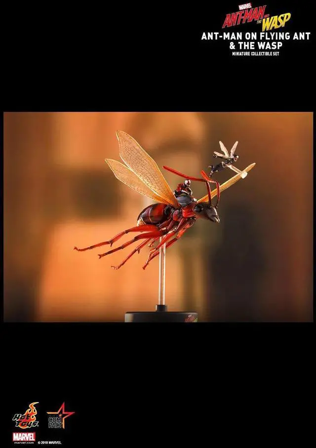 Alt view image 5 of 5 - Figure Hot Toys MMSC004 - Marvel Comics - Ant-Man And The Wasp - Ant-Man On Flying Ant & The Wasp