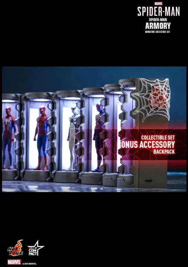 Alt view image 5 of 5 - Figure Hot Toys VGMC002 - VGMC008 - Marvel's Spider-Man - Spider-Man Armory