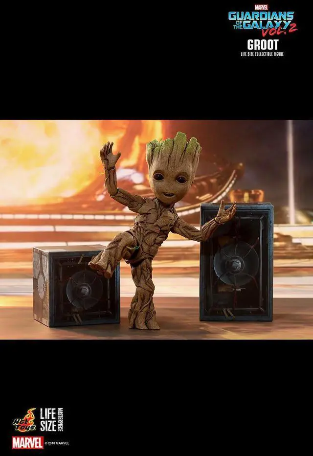 Alt view image 5 of 5 - Figure Hot Toys LMS005 - Marvel Comics - Guardians Of The Galaxy Vol.2 - Groot