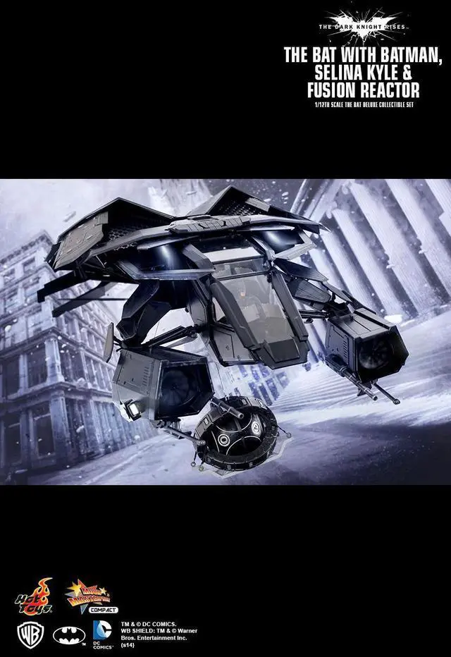 Alt view image 5 of 5 - Figure Hot Toys MMSC002- DC Comics - The Dark Knight Rises - The Bat With Batman & Selina Kyle & Fusion Reactor