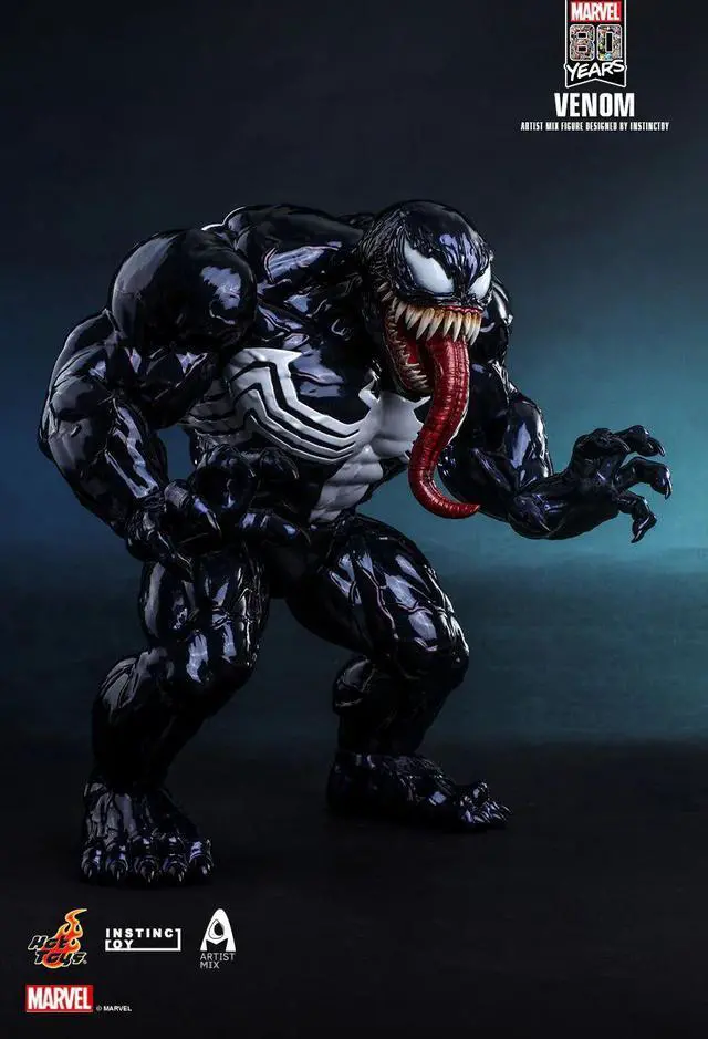 Alt view image 5 of 5 - Figure Hot Toys AMC031 - Marvel Comics - Venom Artist Mix Figure Designed By Instinctoy