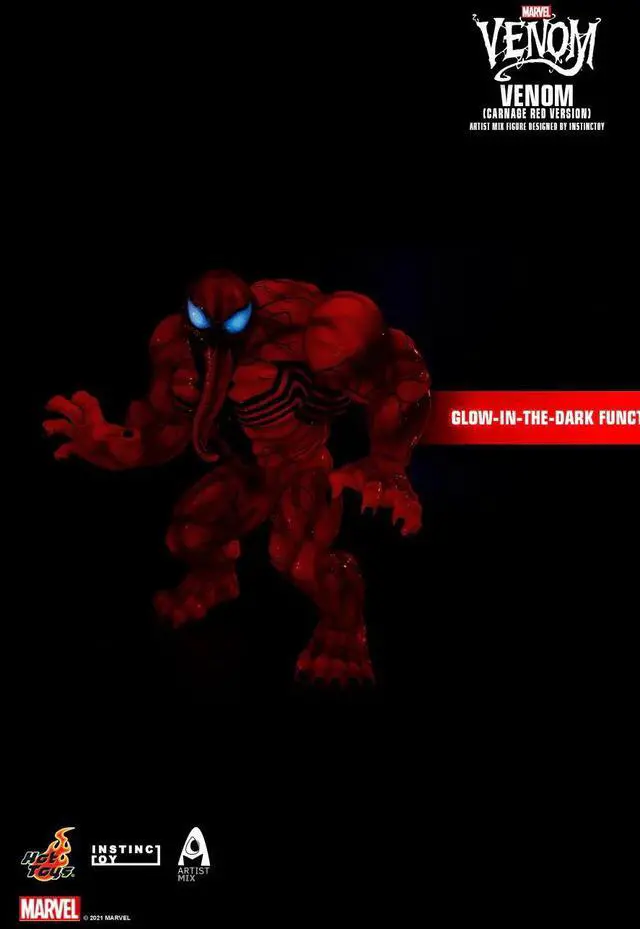 Alt view image 5 of 5 - Figure Hot Toys AMC034 - Marvel Comics - Venom - Carnage Red Version