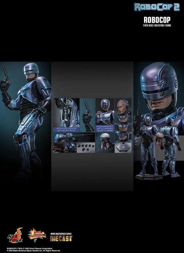 Alt view image 2 of 5 - Figure Hot Toys MMS827D74 - Robocop 2 - Robocop