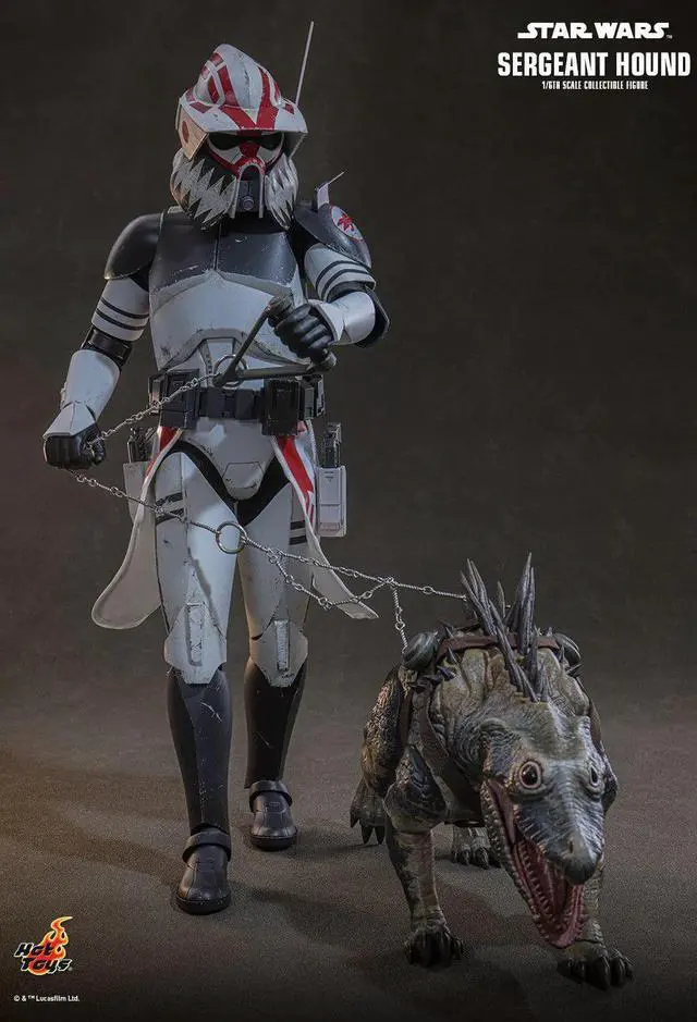 Alt view image 4 of 5 - Figure Hot Toys TMS167 - Star Wars : The Clone Wars - Sergeant Hound
