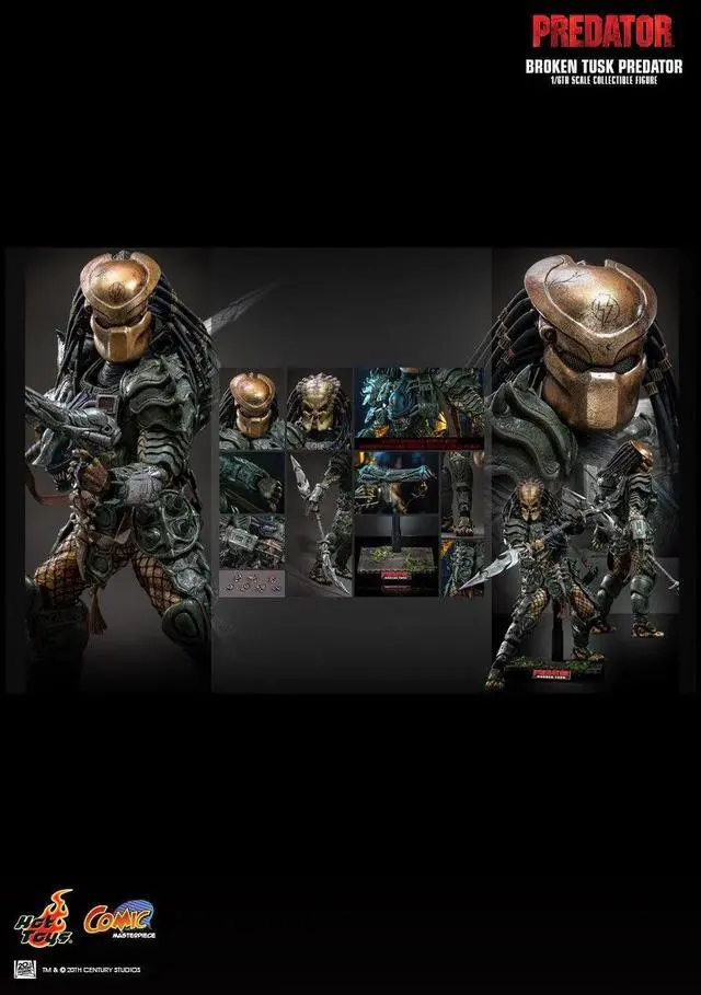 Alt view image 2 of 5 - Figure Hot Toys CMS029 - Predator - Broken Tusk Predator