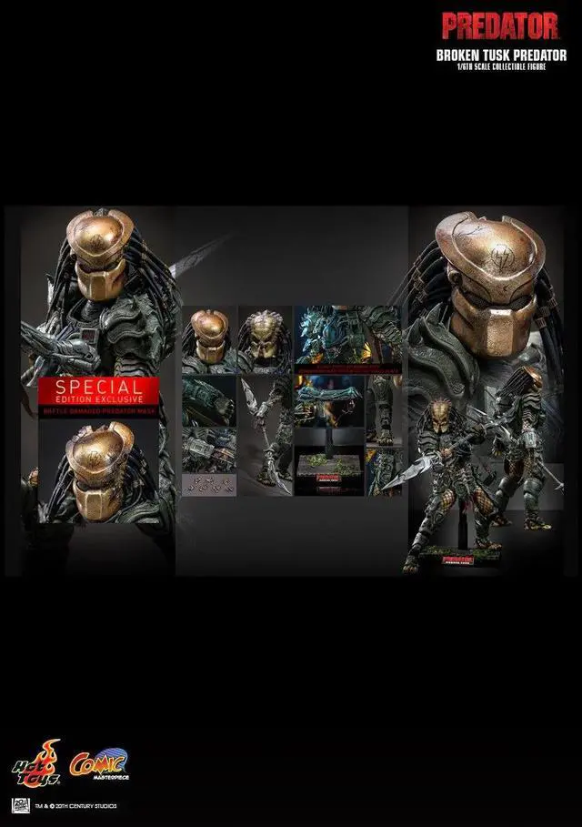 Alt view image 2 of 5 - Figure Hot Toys CMS029B - Predator - Broken Tusk Predator