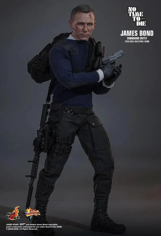Alt view image 4 of 5 - Figure Hot Toys MMS804 - No Time to Die - James Bond Commando Outfit