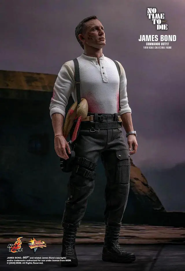 Alt view image 5 of 5 - Figure Hot Toys MMS804 - No Time to Die - James Bond Commando Outfit