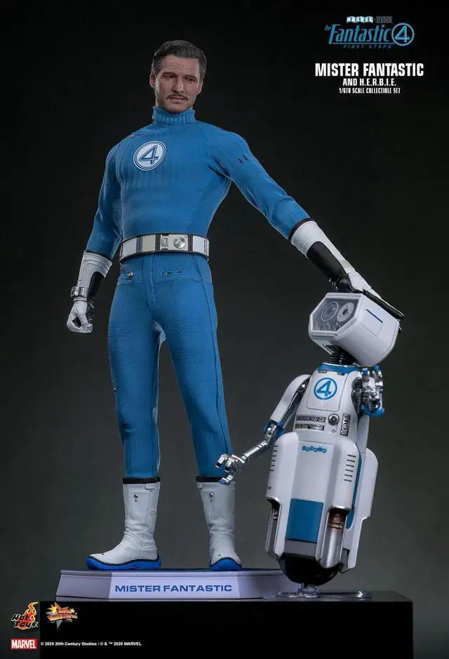 Alt view image 3 of 5 - Figure Hot Toys MMS822 - Marvel Comics - The Fantastic Four : First Steps - Mister Fantastic & H.E.R.B.I.E