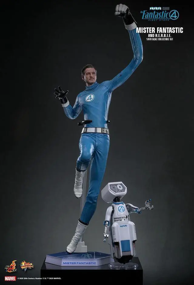 Alt view image 4 of 5 - Figure Hot Toys MMS822 - Marvel Comics - The Fantastic Four : First Steps - Mister Fantastic & H.E.R.B.I.E