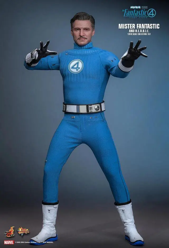 Alt view image 5 of 5 - Figure Hot Toys MMS822 - Marvel Comics - The Fantastic Four : First Steps - Mister Fantastic & H.E.R.B.I.E
