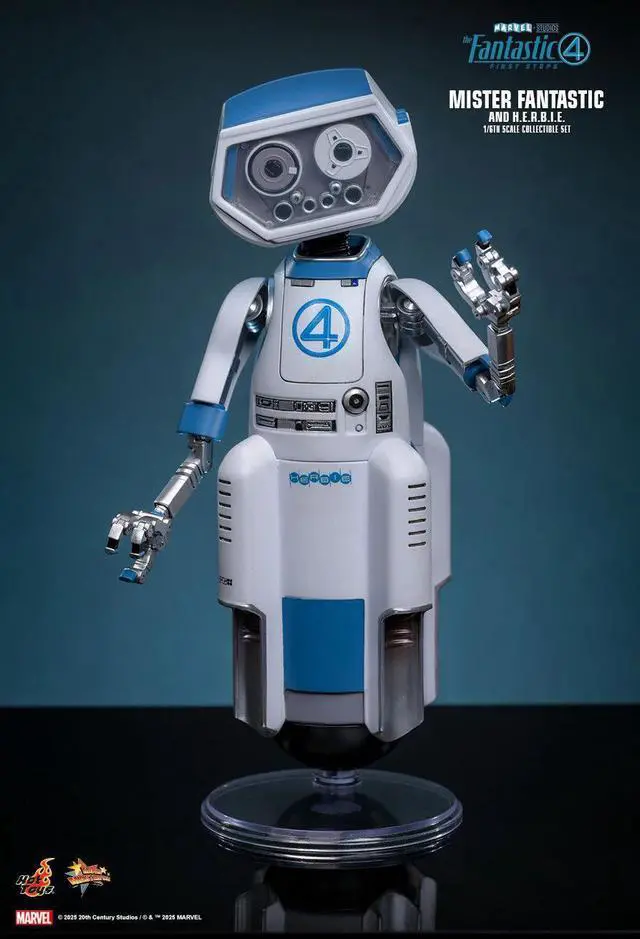 Alt view image 5 of 5 - Figure Hot Toys MMS822B - Marvel Comics - The Fantastic Four : First Steps - Mister Fantastic & H.E.R.B.I.E