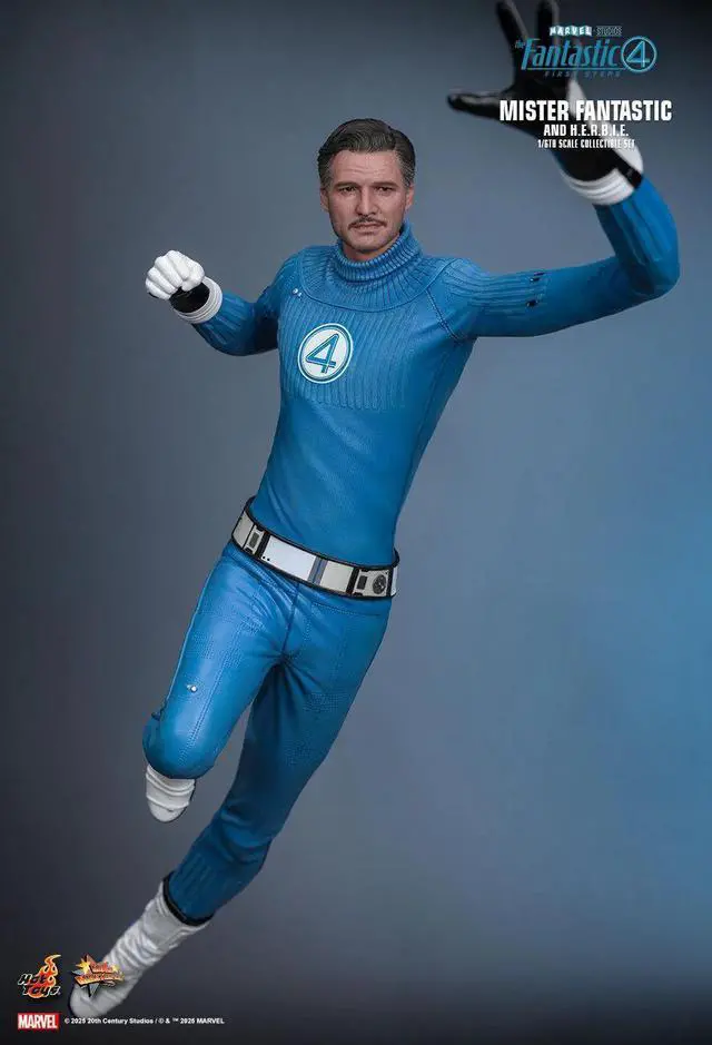 Alt view image 4 of 5 - Figure Hot Toys MMS822B - Marvel Comics - The Fantastic Four : First Steps - Mister Fantastic & H.E.R.B.I.E
