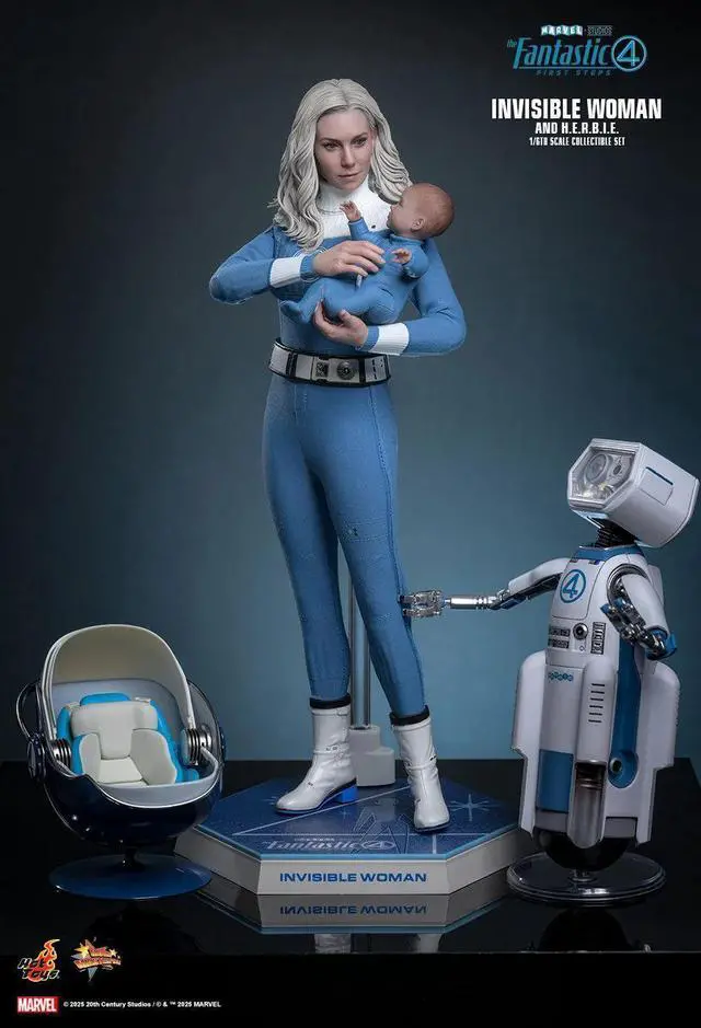 Alt view image 3 of 5 - Figure Hot Toys MMS824 - Marvel Comics - The Fantastic Four : First Steps - Invisible Woman & H.E.R.B.I.E