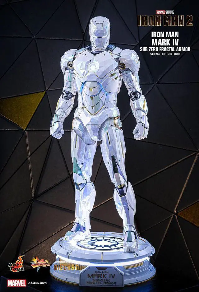 Alt view image 4 of 5 - Figure Hot Toys MMS830D76 - Marvel Comics - Iron Man 2 - Iron Man Mark IV Sub Zero Fractal Armor