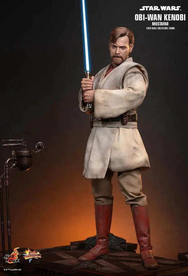 Alt view image 5 of 5 - Figure Hot Toys MMS843 - Star Wars III : Revenge Of The Sith - Obi Wan Kenobi Mustafar Version