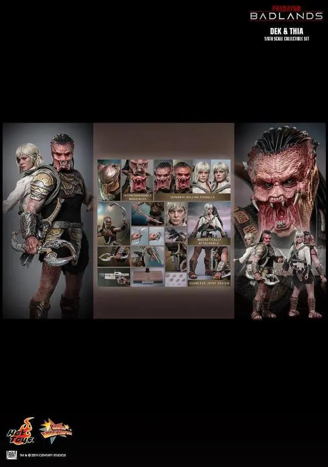 Alt view image 2 of 5 - Figure Hot Toys MMS850 - Predator : Badlands - Dek & Thia