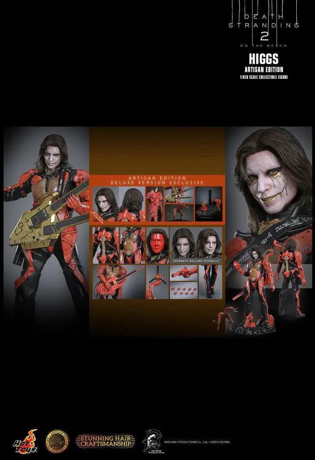 Alt view image 2 of 5 - Figure Hot Toys VGM81 - Death Stranding 2 : On The Beach - Higgs Artisan Version