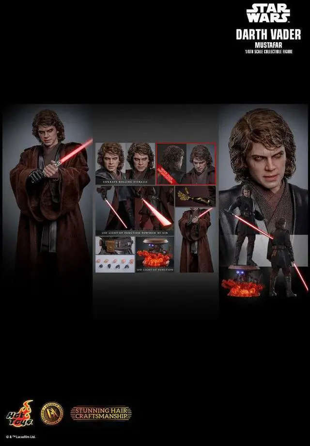 Alt view image 2 of 5 - Figure Hot Toys DX49 - Star Wars III : Revenge Of The Sith - Darth Vader Mustafar Artisan Edition