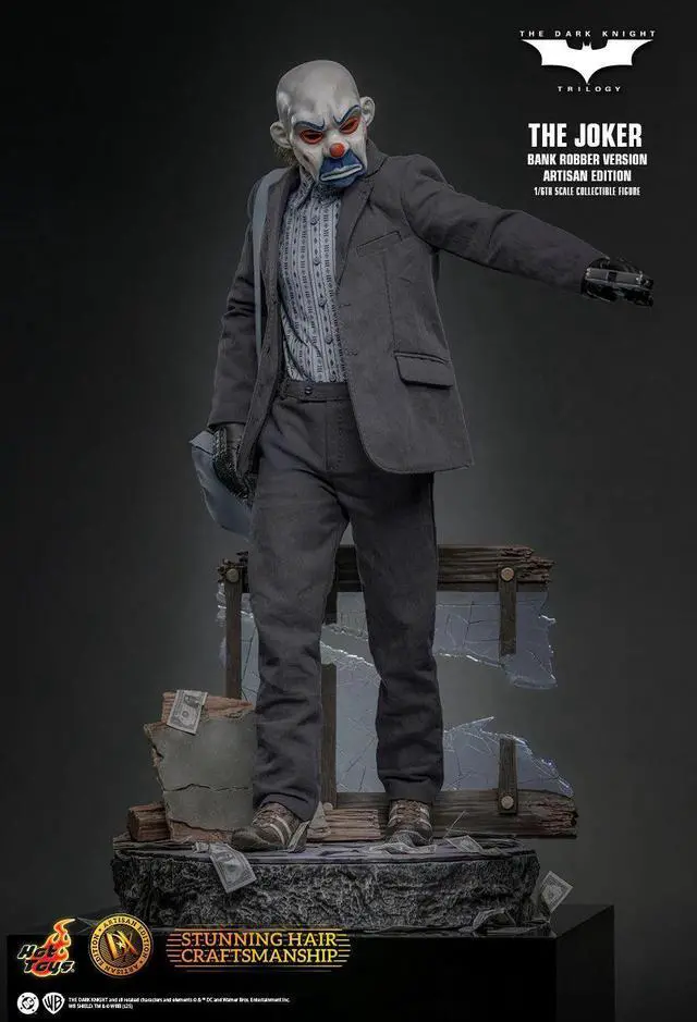 Alt view image 3 of 5 - Figure Hot Toys DX51 - DC Comics - The Dark Knight Trilogy - The Joker Bank Robber Version