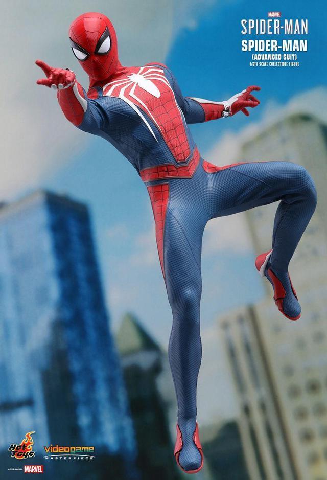 Alt view image 11 of 13 - hot toys spiderman advanced suit 1/6 sixth scale figure marvel video game masterpiece series action figure