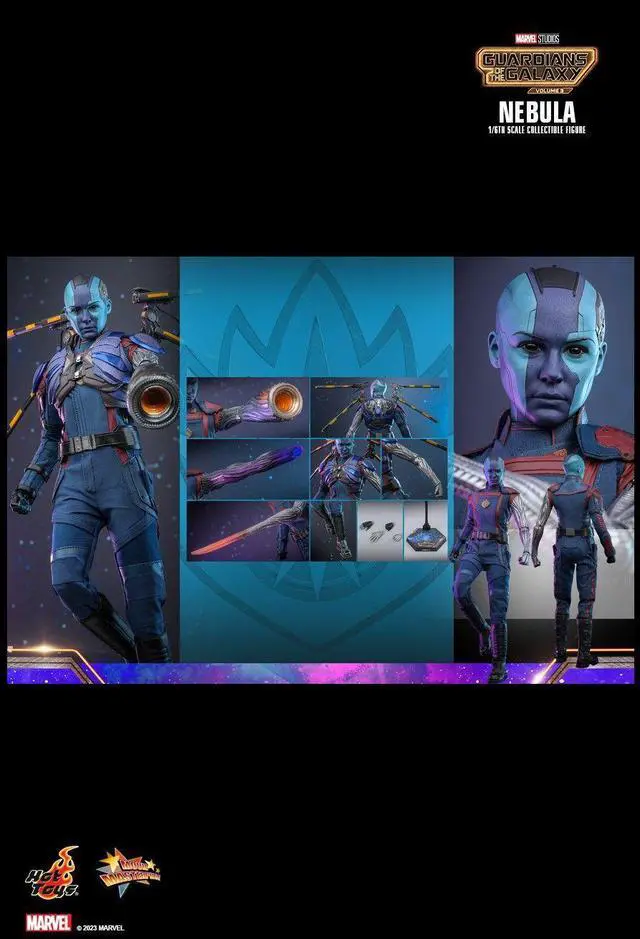 Alt view image 2 of 6 - Figure Hot Toys MMS714 - Marvel Comics - Guardians Of The Galaxy Vol.3 - Nebula