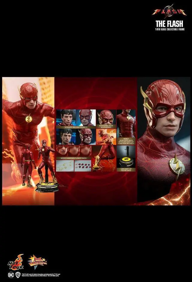 Alt view image 2 of 7 - Figure Hot Toys MMS713 - DC Comics - The Flash - Flash Standard Version