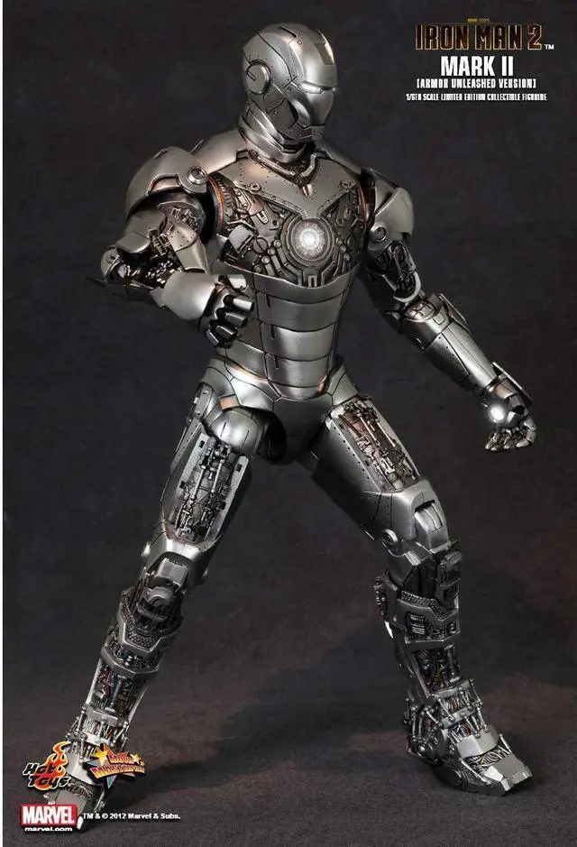 Alt view image 10 of 10 - Iron Man Mark II Armor Unleashed Version 1:6 Scale Figure By Hot Toys