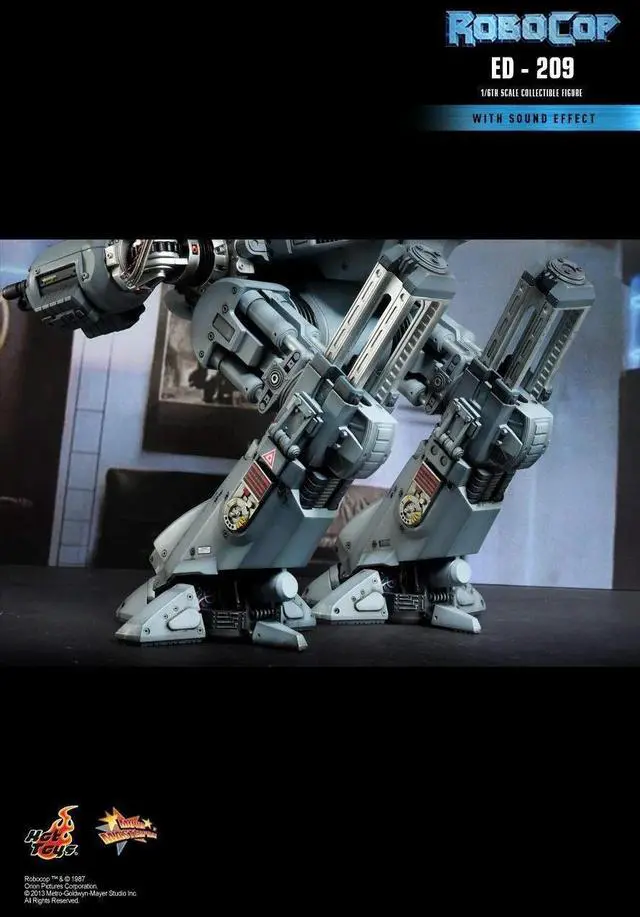 Alt view image 6 of 6 - hot toys robocop mms 1:6 scale ed209 figure