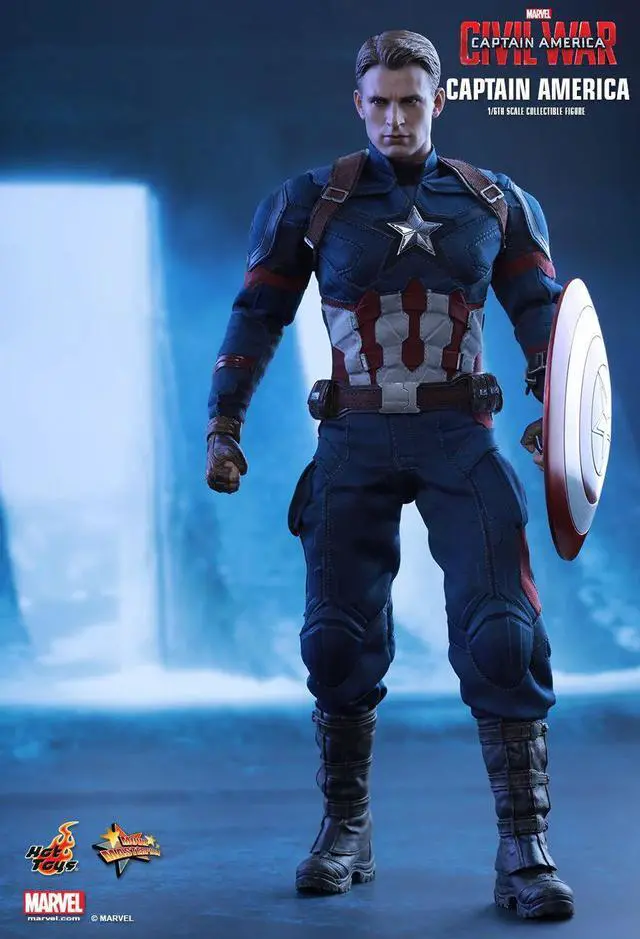 Alt view image 5 of 5 - Figure Hot Toys MMS350 - Marvel Comics - Captain America : Civil War - Captain America