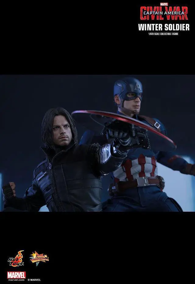 Alt view image 6 of 6 - Hot Toys 1/6 MMS351 Civil War Captain America Bucky Barnes Winter Soldier