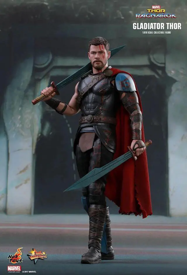 Alt view image 5 of 5 - Figure Hot Toys MMS444 - Marvel Comics - Thor 3 : Ragnarok - Gladiator Thor Standard Version