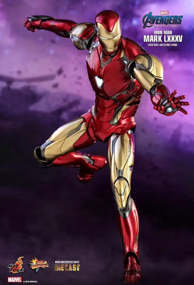 Alt view image 3 of 5 - hot toys marvel: avengers endgame - iron man mark lxxxv 1:6 scale figures, multicolor, ht904599
