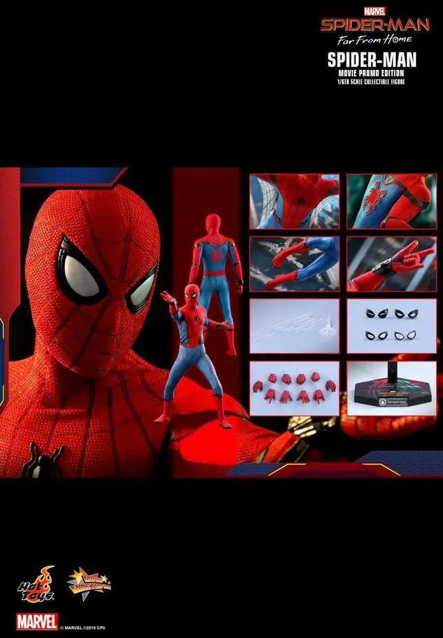 Alt view image 2 of 5 - Figure Hot Toys MMS535 - Marvel Comics - Spider-Man : Far From Home - Spider-Man Movie Promo Edition