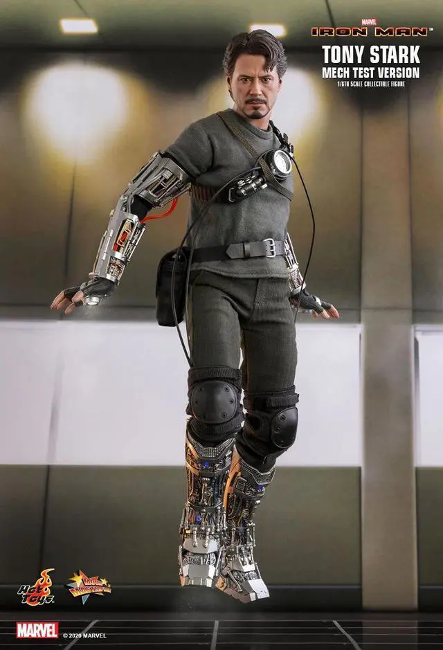 Alt view image 5 of 5 - Figure Hot Toys MMS581 - Marvel Comics - Iron Man - Tony Stark Mech Test Standard Version