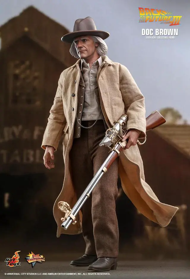Alt view image 5 of 5 - Figure Hot Toys MMS617 - Back To The Future Part 3 - Doc Brown