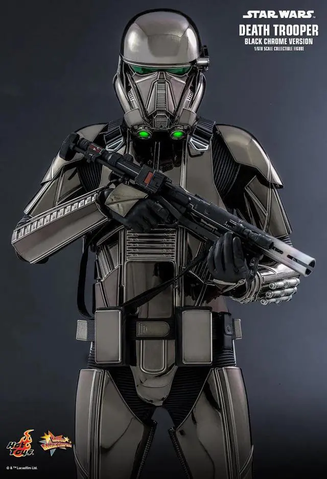 Alt view image 5 of 5 - Figure Hot Toys MMS621 - Star Wars - Death Trooper Black Chrome Version