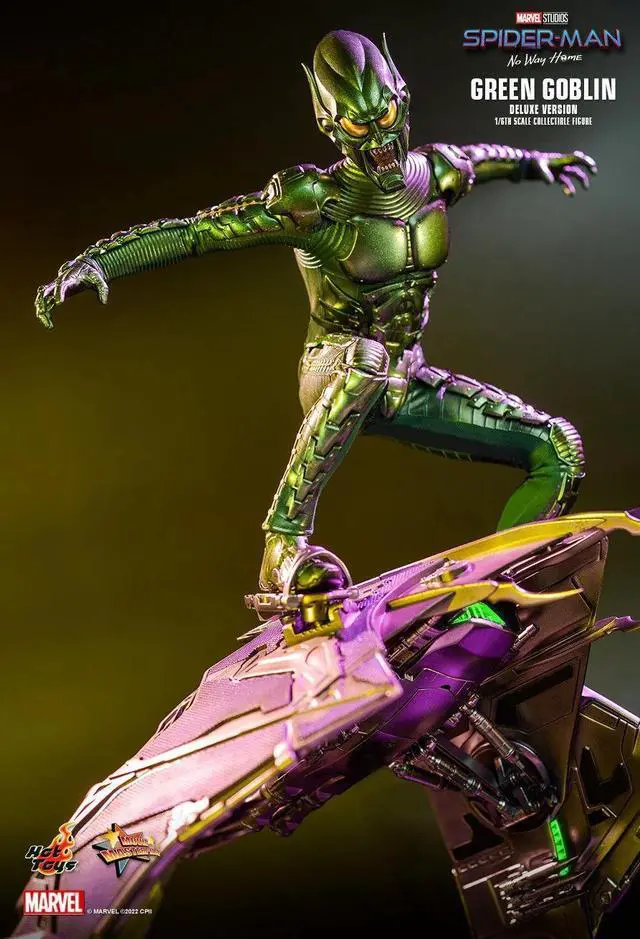 Alt view image 5 of 5 - Figure Hot Toys MMS631 - Marvel Comics - Spider Man : No Way Home - Green Goblin Deluxe Version