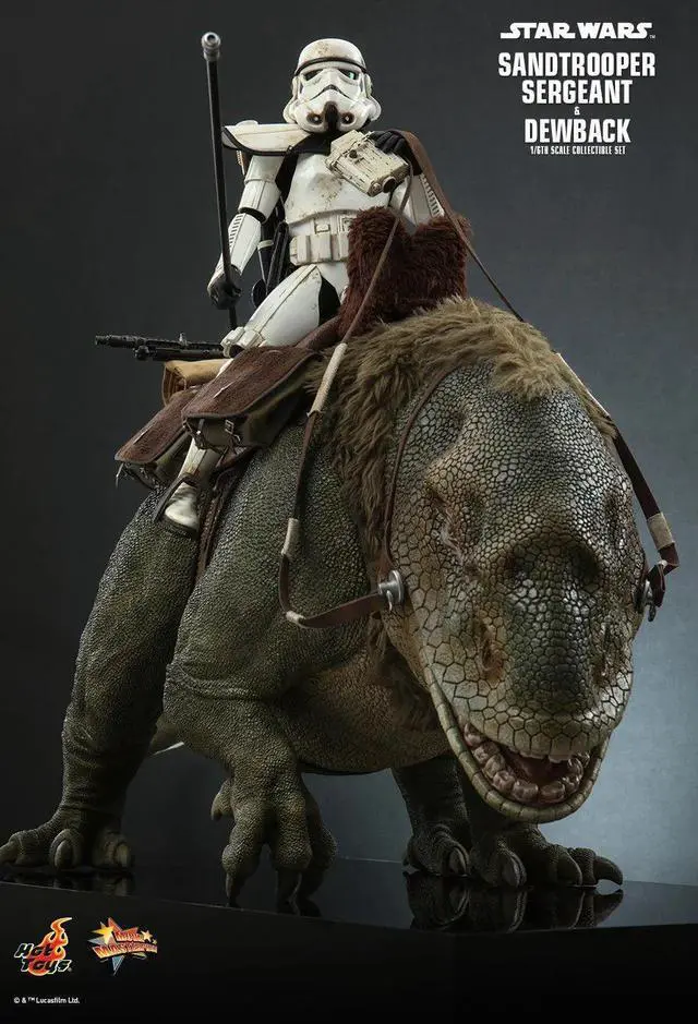 Alt view image 5 of 5 - figure Hot Toys MMS722 - Star Wars IV : A New Hope - Sandtrooper Sergeant & Dewback