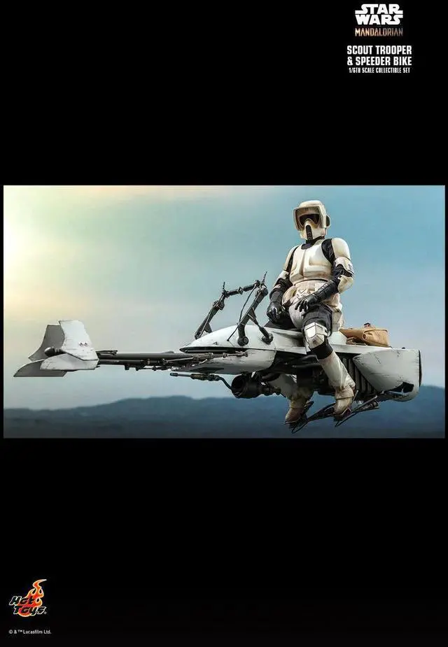 Alt view image 5 of 5 - Figure Hot Toys TMS017 - Star Wars - The Mandalorian - Scout Trooper And Speeder Bike