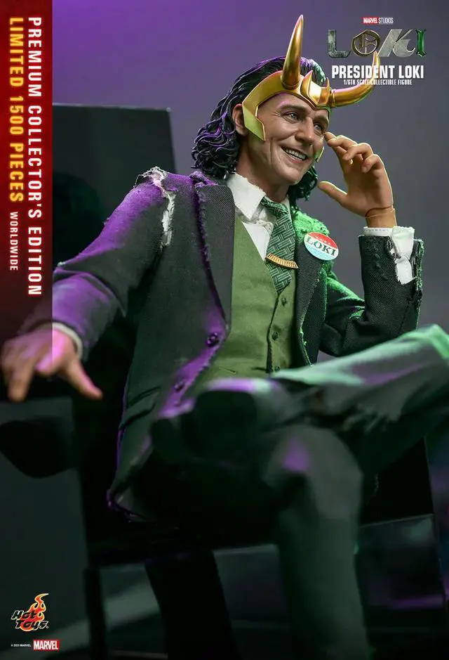 Alt view image 5 of 5 - Figure Hot Toys TMS067 - Marvel Comics - Loki - President  Loki Deluxe Version