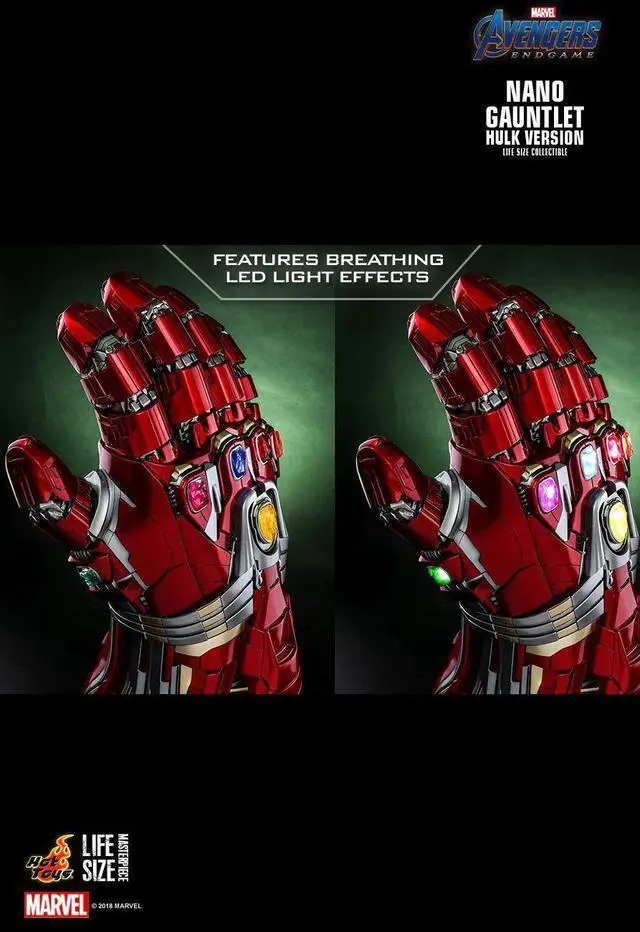 Alt view image 5 of 5 - Figure Hot Toys LMS008 - Marvel Comics - Avengers : Endgame - Nano Gauntlet Hulk Version